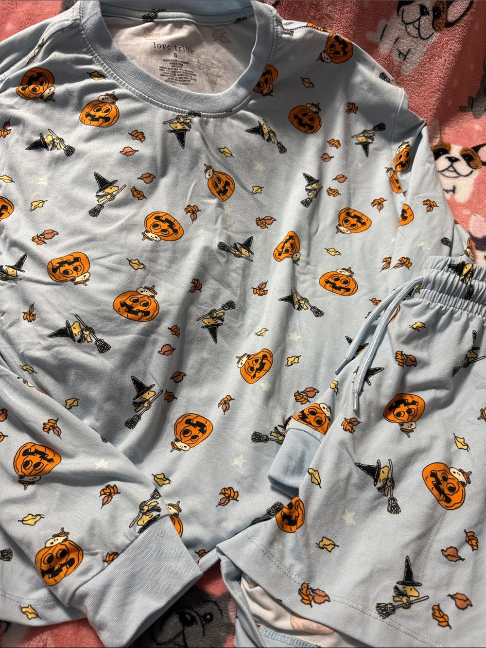 Peanuts/snoopy Halloween Pumpkin Pajama Set - Picture 5 of 5